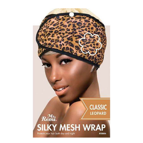 Ms. Remi Leopard Silky Mesh Wrap by ANNIE