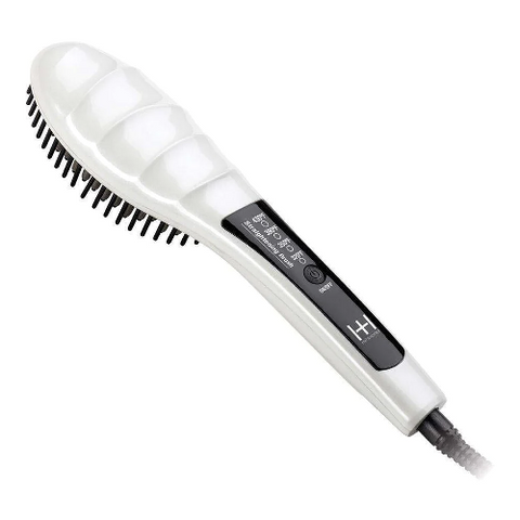 Hot & Hotter Heated Straightening Brush White by ANNIE