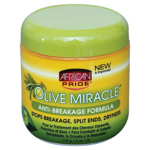 OLIVE MIRACLE Anti-Breakage Formula Cream 6oz by AFRICAN PRIDE