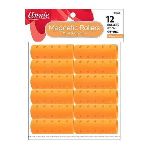Magnetic Rollers 3/4" 12ct Orange by ANNIE