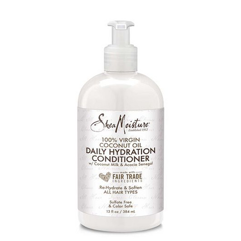 100% Virgin Coconut Oil Daily Hydration Conditioner 13oz by SHEA MOISTURE