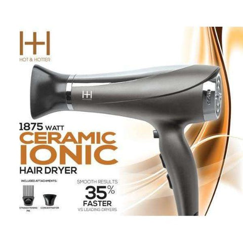 Hot & Hotter Ceramic Ionic 1875 Hair Dryer by ANNIE