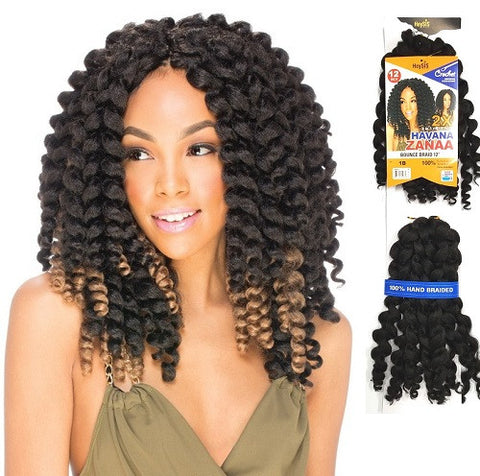 2X HAVANA ZANAA Bounce Braid 12" - CROCHET BRAID