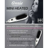 Hot & Hotter Mini Heated Straightening Brush by ANNIE