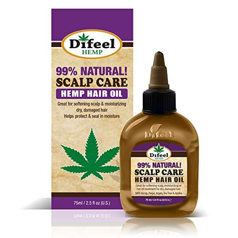 Scalp Care Hemp Hair Oil 2.5oz by DIFEEL