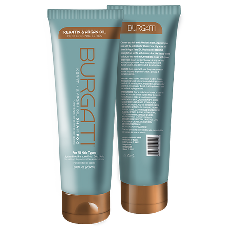 Keratin & Argan Oil Shampoo 8oz by BURGATI