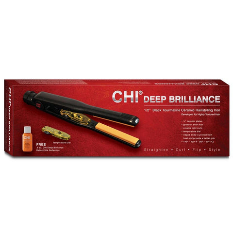 CHI Deep Brilliance Tourmaline Ceramic 1/2" Flat Iron